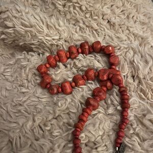 Silpada red coral necklace